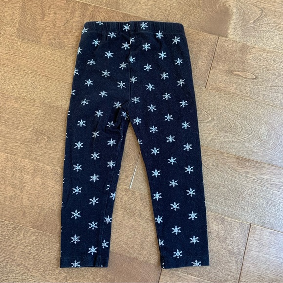 3/$10 CHILDREN’S PLACE Toddler girl snowflake leggings 2T - Picture 2 of 3